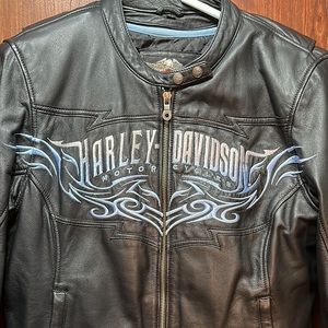 HARLEY-DAVIDSON LEATHER JACKET, Sz Large, Like-New